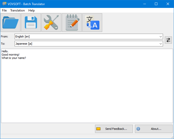 VovSoft Batch Translator v5.0