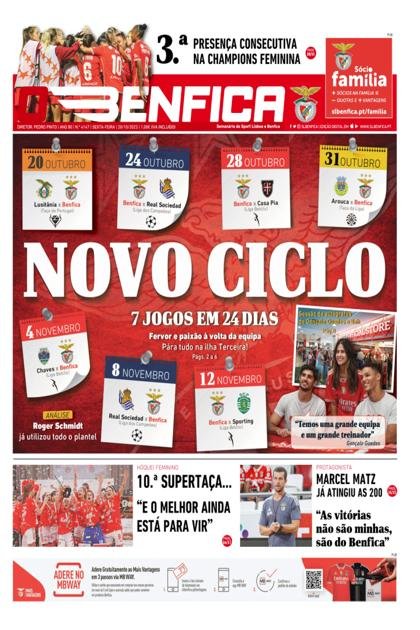 O Benfica – 20/10/2023