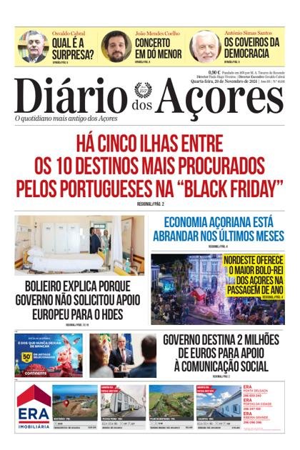Diário dos Açores – 20/11/2024