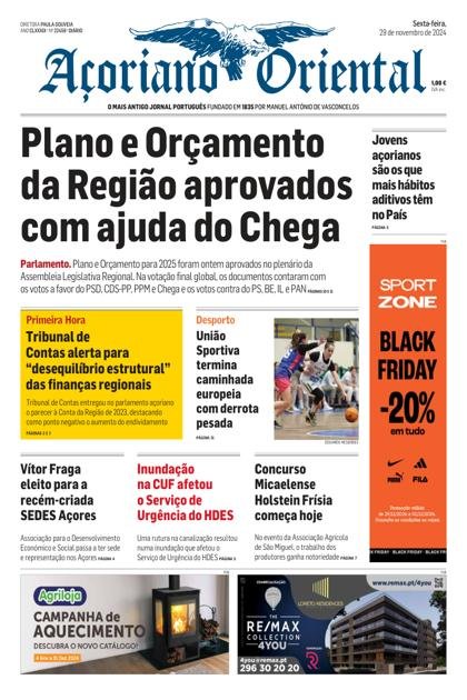 Açoriano Oriental – 29/11/2024