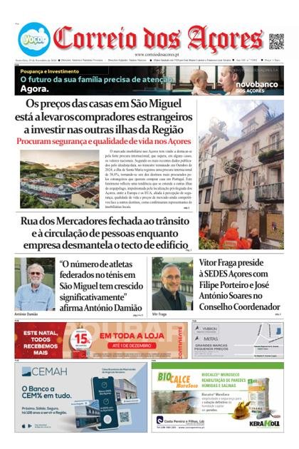 Correio dos Açores – 29/11/2024