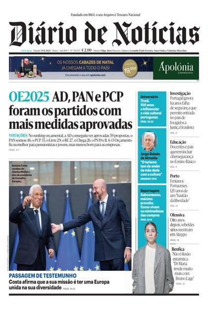 Diário de Notícias – 30/11/2024