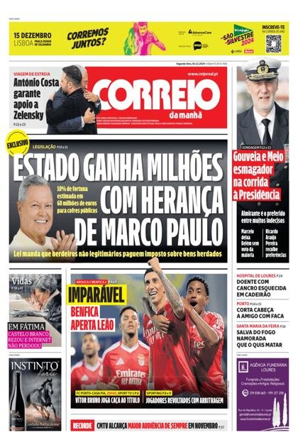 Correio da Manhã – 2/12/2024