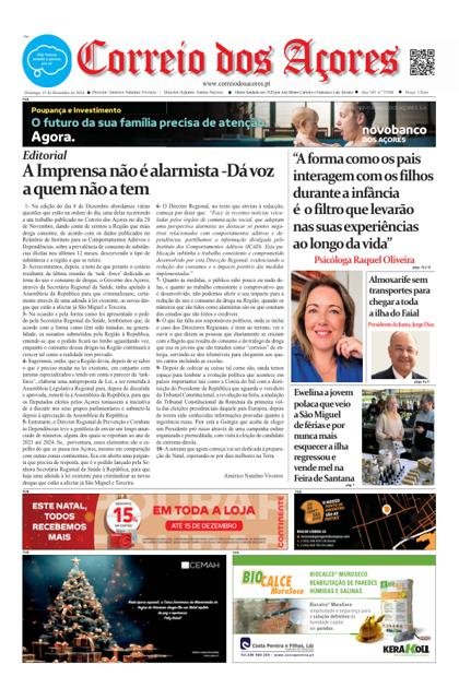 Correio dos Açores – 15/12/2024