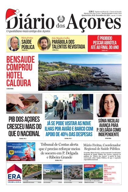 Diário dos Açores – 18/12/2024