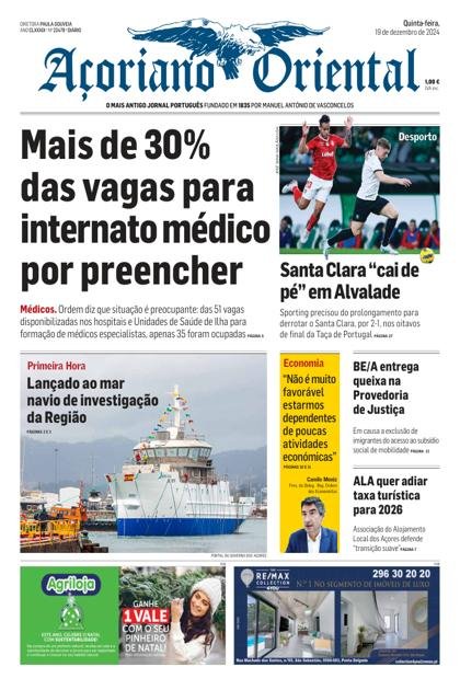 Açoriano Oriental – 19/12/2024