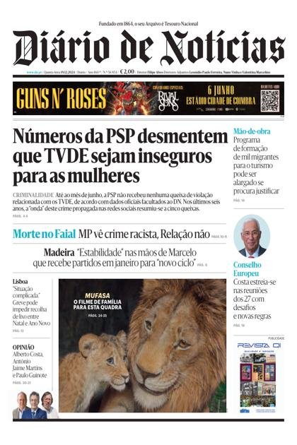 Diário de Notícias – 19/12/2024