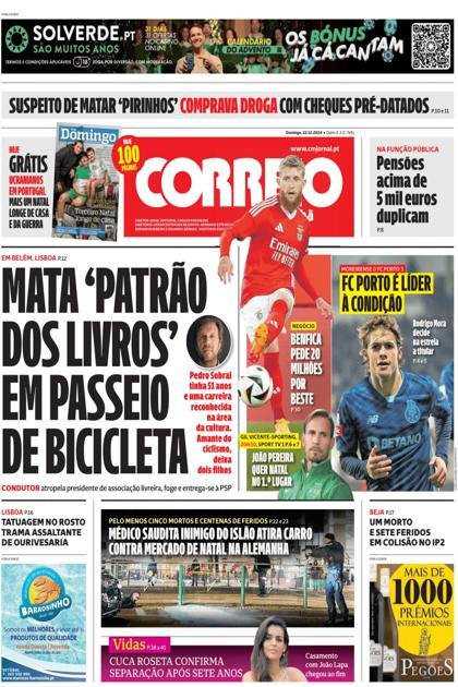 Correio da Manhã – 22/12/2024