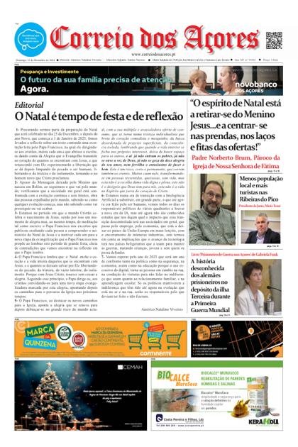 Correio dos Açores – 22/12/2024