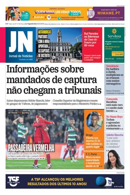 Jornal de Notícias – 23/12/2024