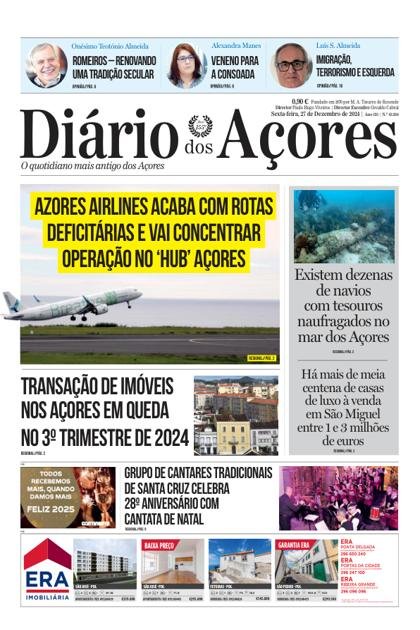 Diário dos Açores – 27/12/2024