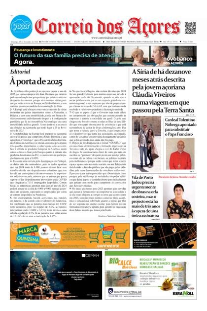 Correio dos Açores – 29/12/2024