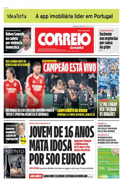 Correio da Manhã – 30/12/2024