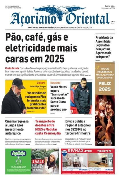 Açoriano Oriental – 1/01/2025