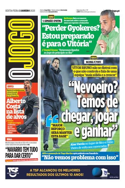 O Jogo – 3/01/2025