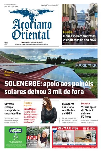 Açoriano Oriental – 5/01/2025