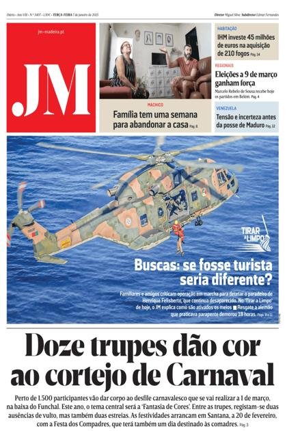 Jornal da Madeira – 7/01/2025