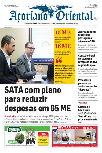 Açoriano Oriental – 10/01/2025