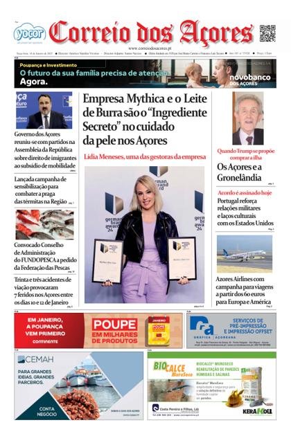 Correio dos Açores – 14/01/2025