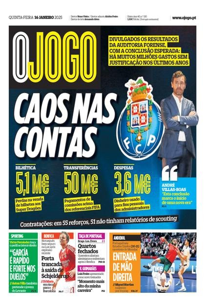 O Jogo – 16/01/2025