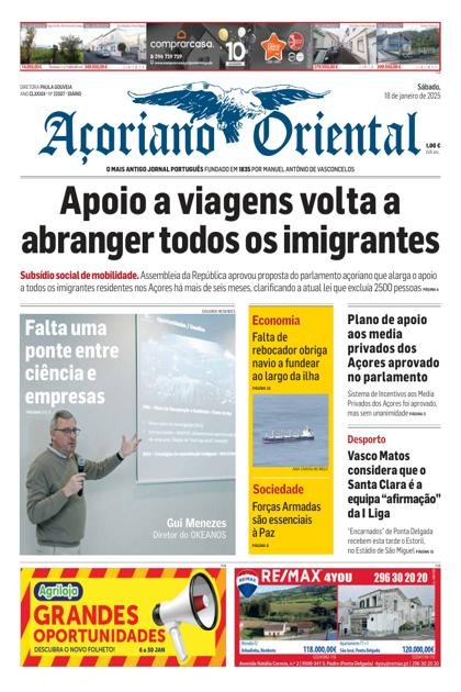 Açoriano Oriental – 18/01/2025