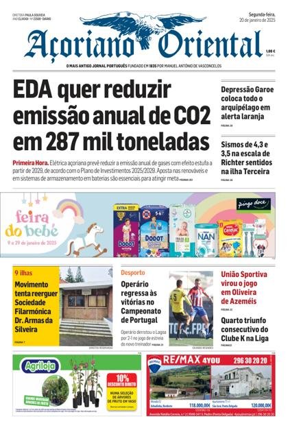 Açoriano Oriental – 20/01/2025