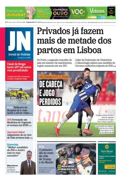 Jornal de Notícias – 20/01/2025