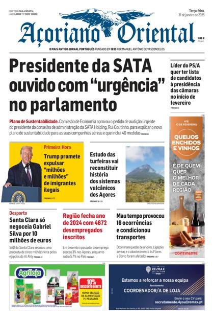 Açoriano Oriental – 21/01/2025