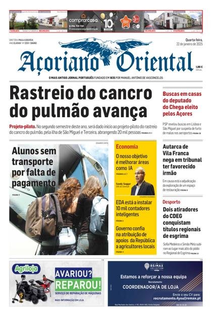 Açoriano Oriental – 22/01/2025
