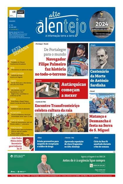 Alto Alentejo – 22/01/2025