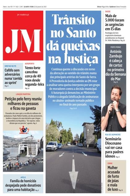 Jornal da Madeira – 22/01/2025