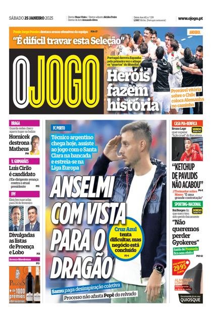 O Jogo – 25/01/2025
