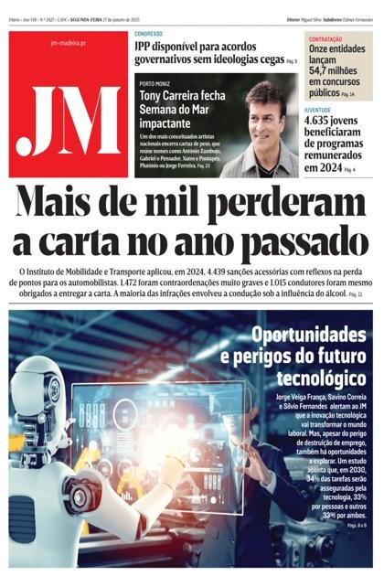 Jornal da Madeira – 27/01/2025