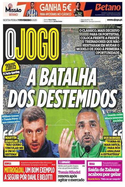 O Jogo – 7/02/2025