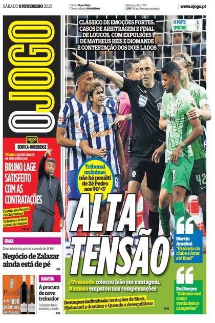 O Jogo – 8/02/2025