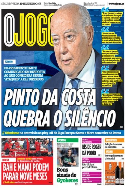O Jogo – 10/02/2025