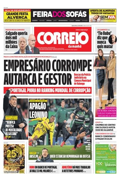 Correio da Manhã – 12/02/2025