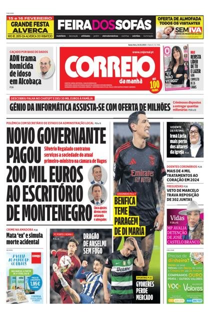 Correio da Manhã – 14/02/2025