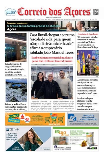 Correio dos Açores – 15/02/2025