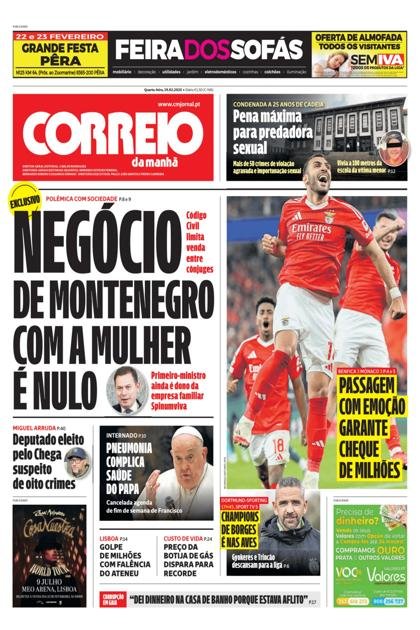 Correio da Manhã – 19/02/2025