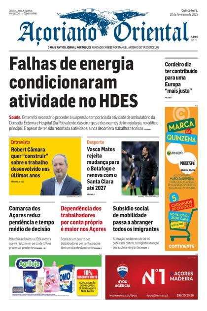 Açoriano Oriental – 20/02/2025