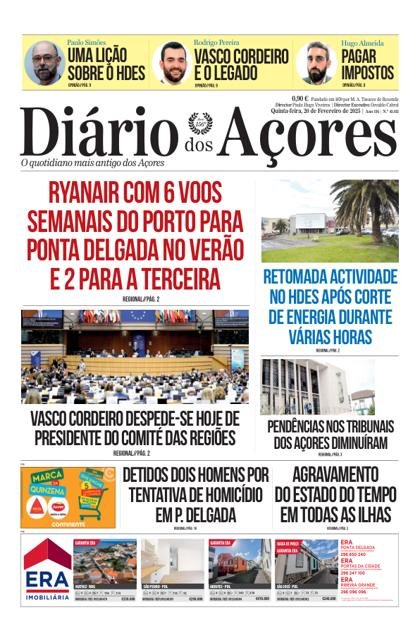 Diário dos Açores – 20/02/2025