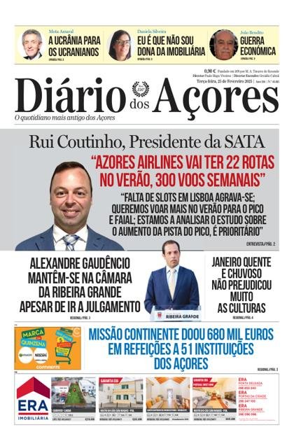 Diário dos Açores – 25/02/2025