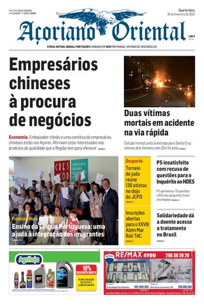 Açoriano Oriental – 26/02/2025