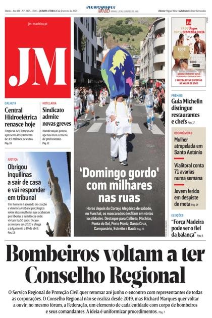 Jornal da Madeira – 26/02/2025