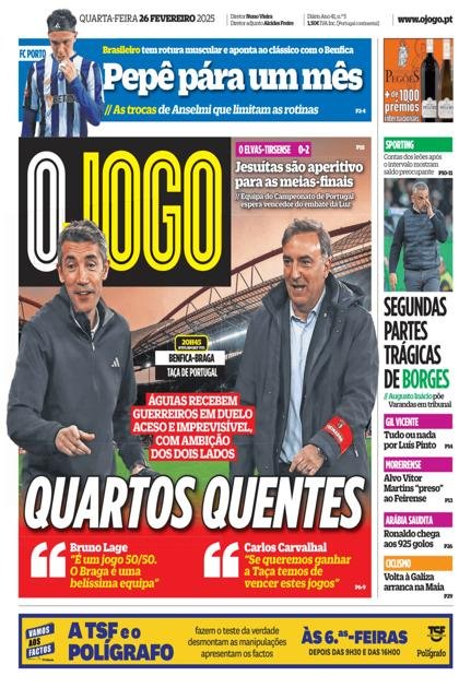 O Jogo – 26/02/2025