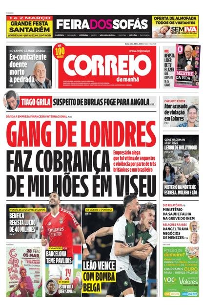 Correio da Manhã – 28/02/2025