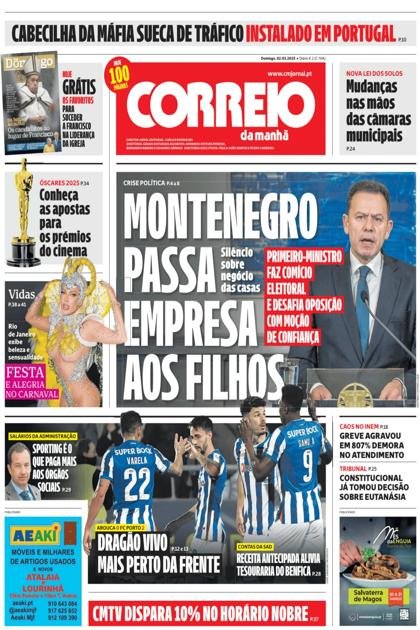 Correio da Manhã – 2/03/2025