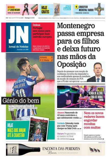 Jornal de Notícias – 2/03/2025