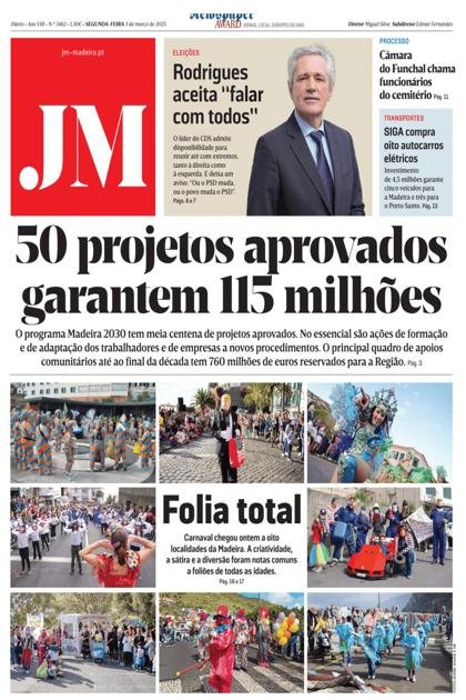 Jornal da Madeira – 3/03/2025